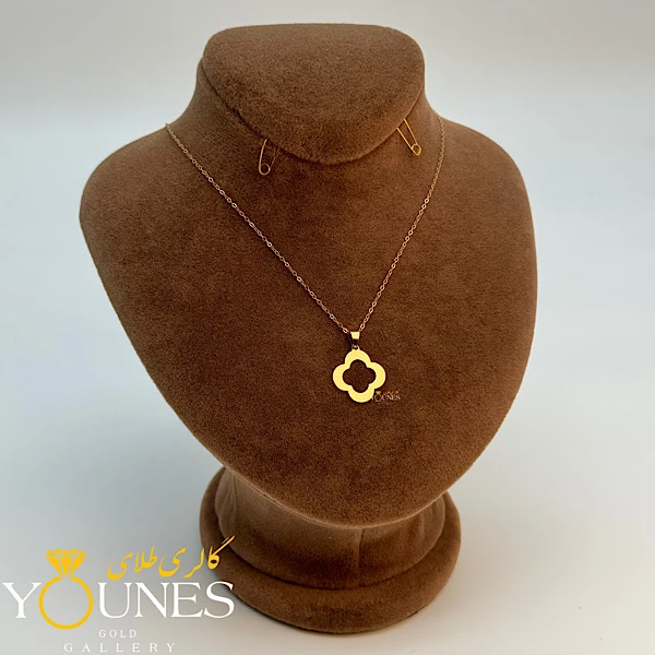 آویز ونکلیف مینیمال طلا لیزری